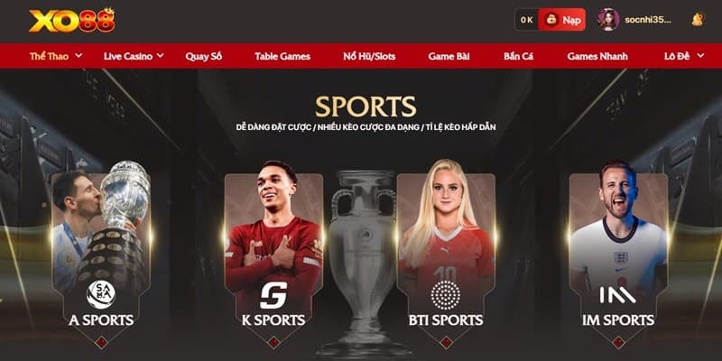 Trải nghiệm cá độ thể thao đẳng cấp, kịch tính